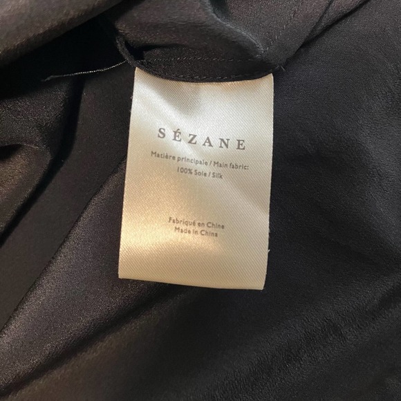 Sezane Black Blouse - Picture 9 of 10